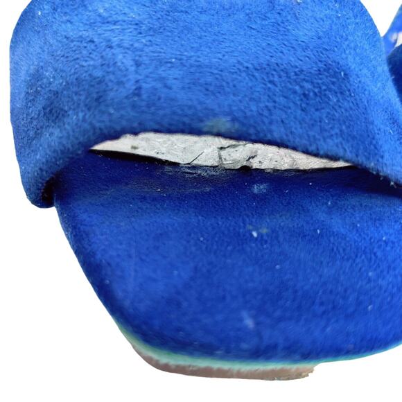 Bakers Color Block Blue Womens High Heel Stiletto Platform Sz 7M Patent Leather - Picture 5 of 12